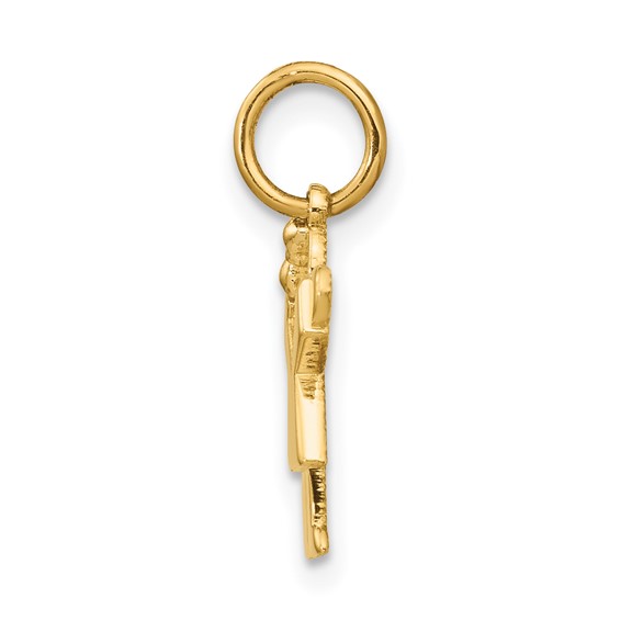 14k The Kids Mini Girl Love Charm