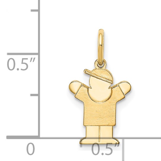 14k The Kids Mini Boy Love Charm