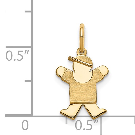 14k The Kids Mini Boy Joy Charm