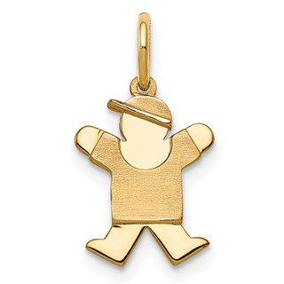 14k The Kids Mini Boy Joy Charm