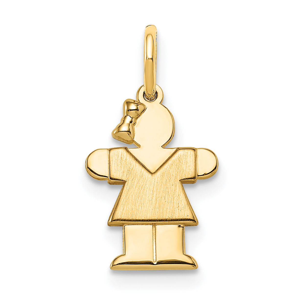 14k Mini Girl Hugs Charm (XK836)