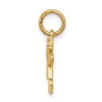 14K the Kids Mini Girl Kiss Charm view 2