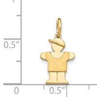 14K Yellow Gold the Kids Mini Boy Hugs Charm view 4