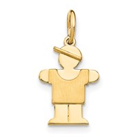 14K Yellow Gold the Kids Mini Boy Hugs Charm view 1