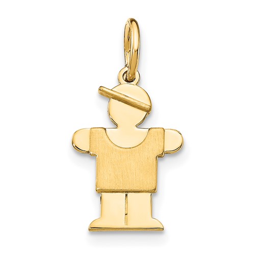 14K Yellow Gold the Kids Mini Boy Hugs Charm
