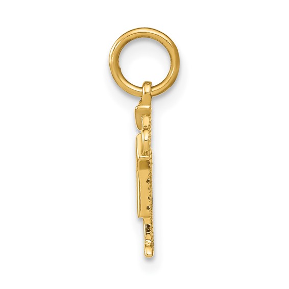 14k The Kids Mini Boy Kiss Charm