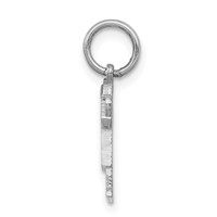 14K White Gold the Kids Mini Boy Love Charm view 2