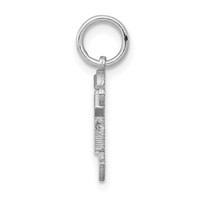 14K White Gold the Kids Mini Boy Joy Charm view 2