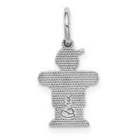 14K White Gold the Kids Mini Boy Hugs Charm view 4