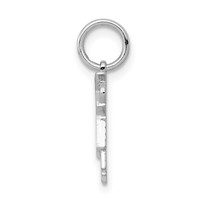 14K White Gold the Kids Mini Boy Kiss Charm view 2