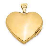 14K Yellow Gold Diamond Floral 21mm Heart Family Locket Holds 4 Photos view 3