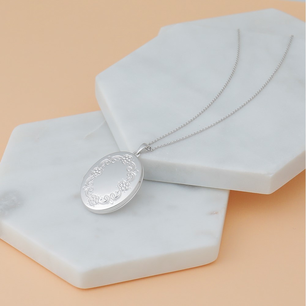 14K White Gold 18 inch .95mm Diamond-cut Cable with Lobster Clasp Chain (PEN144-18)