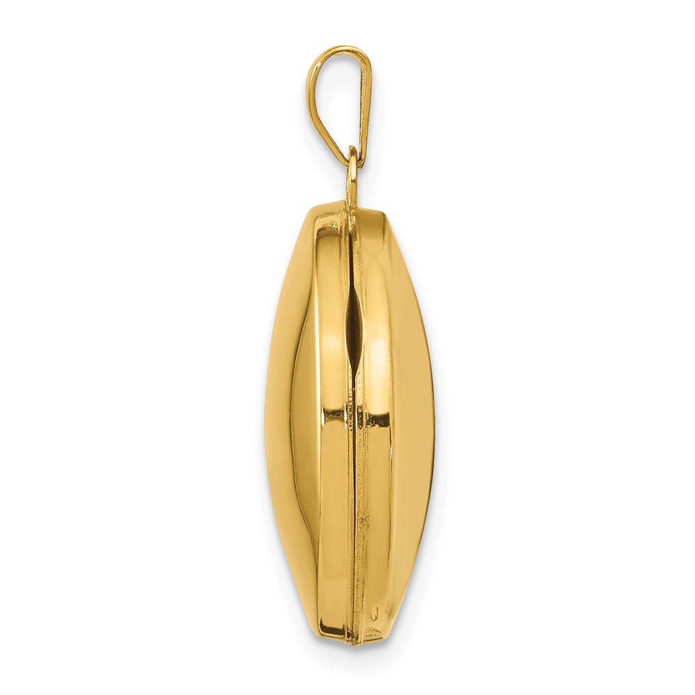 14k Polished Domed 20mm Round Locket (XL562)