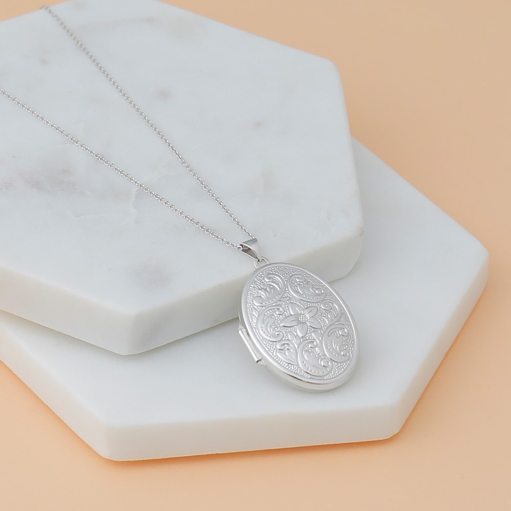 14K White Gold 18 inch .95mm Diamond-cut Cable with Lobster Clasp Chain (PEN144-18)