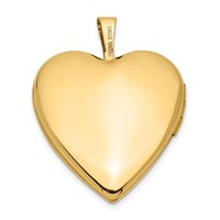 14K Pink and Green Enamel Rose 20mm Heart Locket view 3