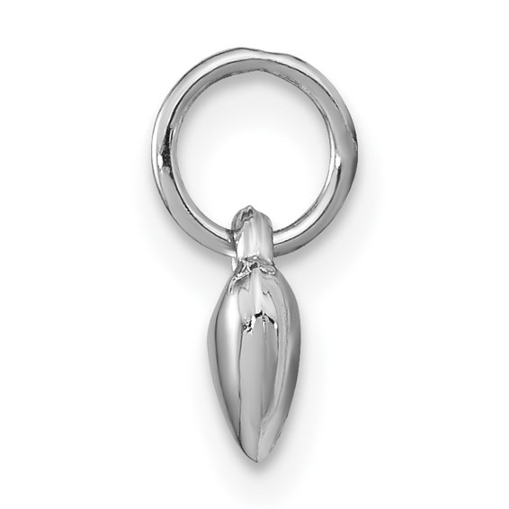 14k Two-tone Diamond LOVE with Poem on Reverse with Heart Charm 12mm Heart Locket