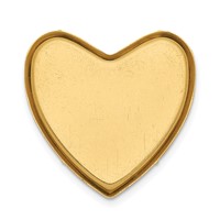 14K Yellow Gold Diamond Star Ash Holder 24mm Heart Locket view 5