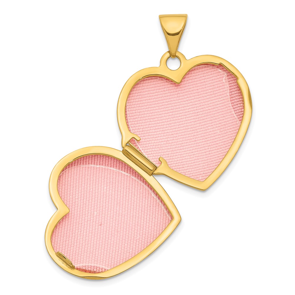 14K Heart Border 19mm Heart Locket (XL746)
