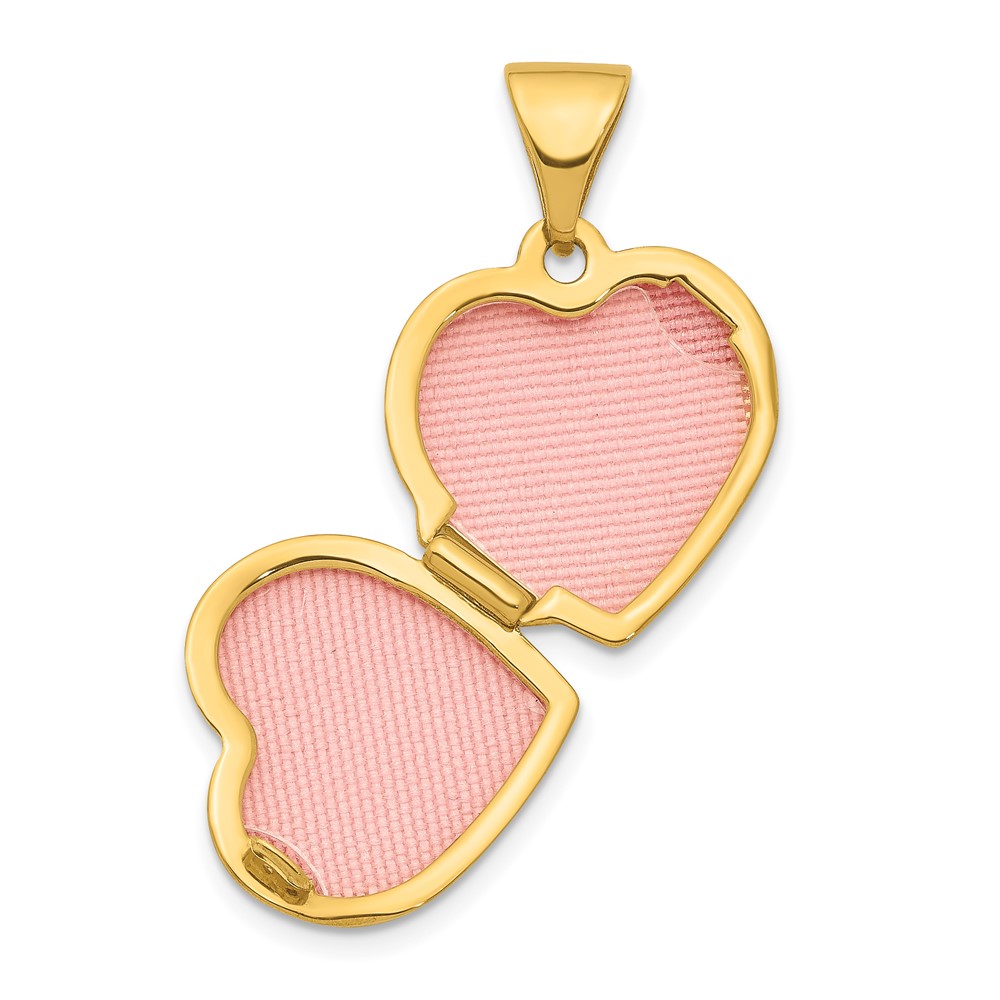 14K Heart 13mm Locket Pendant (XL749)