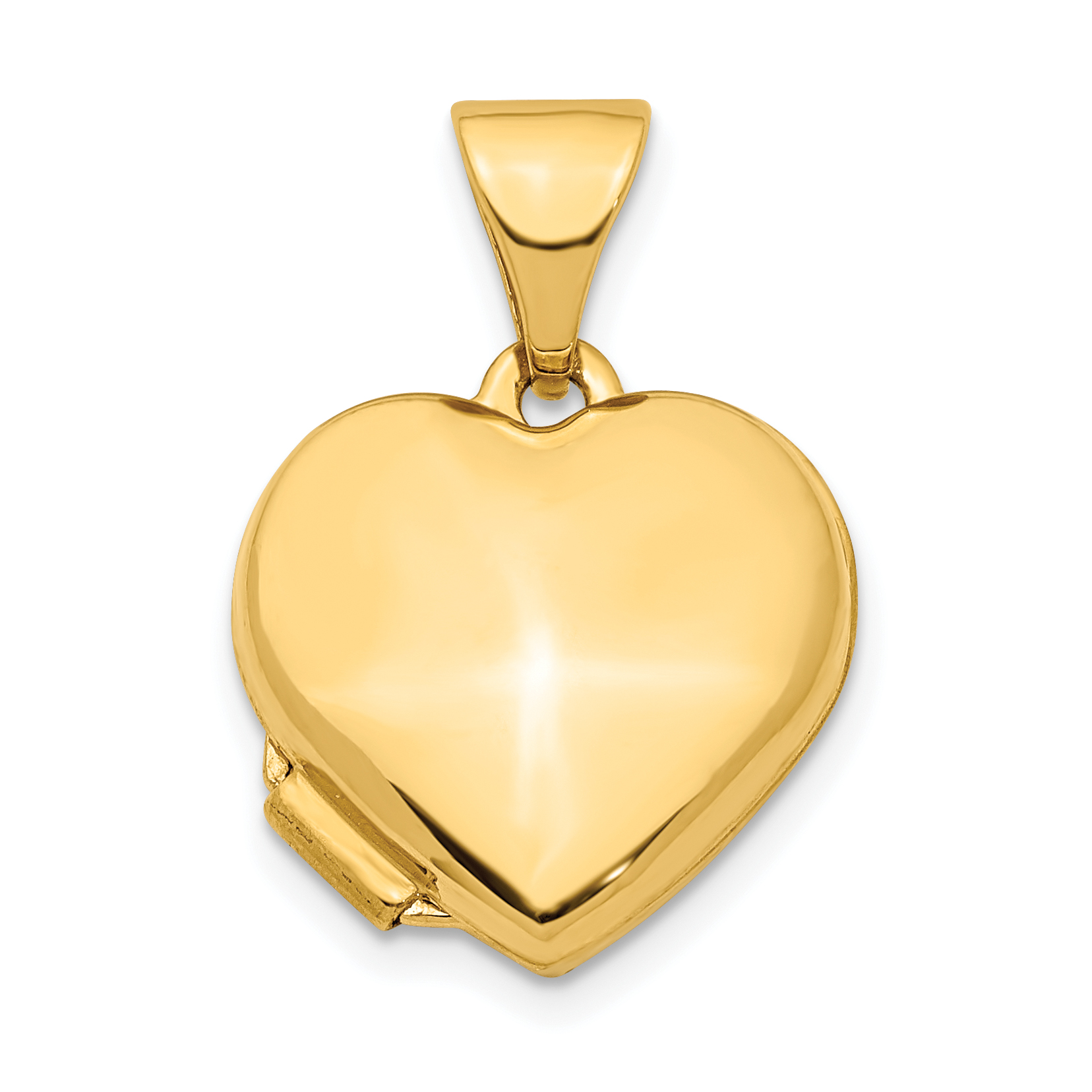14K Heart 13mm Locket Pendant (XL749)