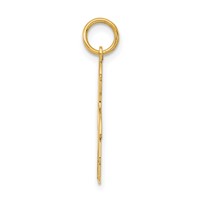 14K Yellow Gold .011 Depth Engravable Boy Charm view 2