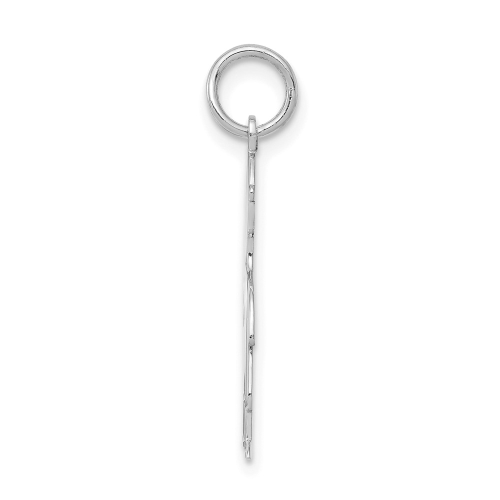 14k White Gold .018 Depth Engravable Boy Charm (XM100/18W)