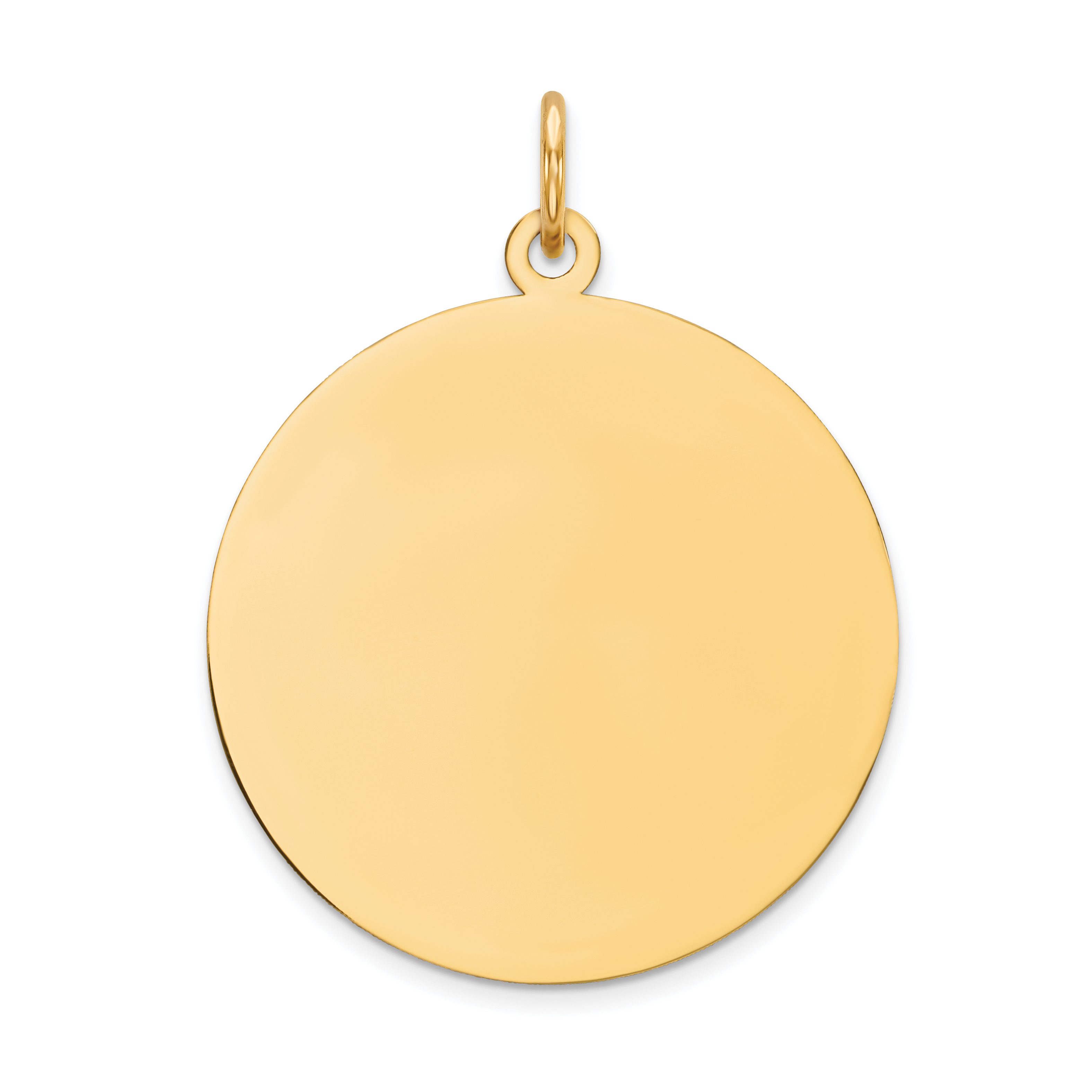 14k Plain .011 Gauge Circular Engravable Disc Charm (XM139/11)