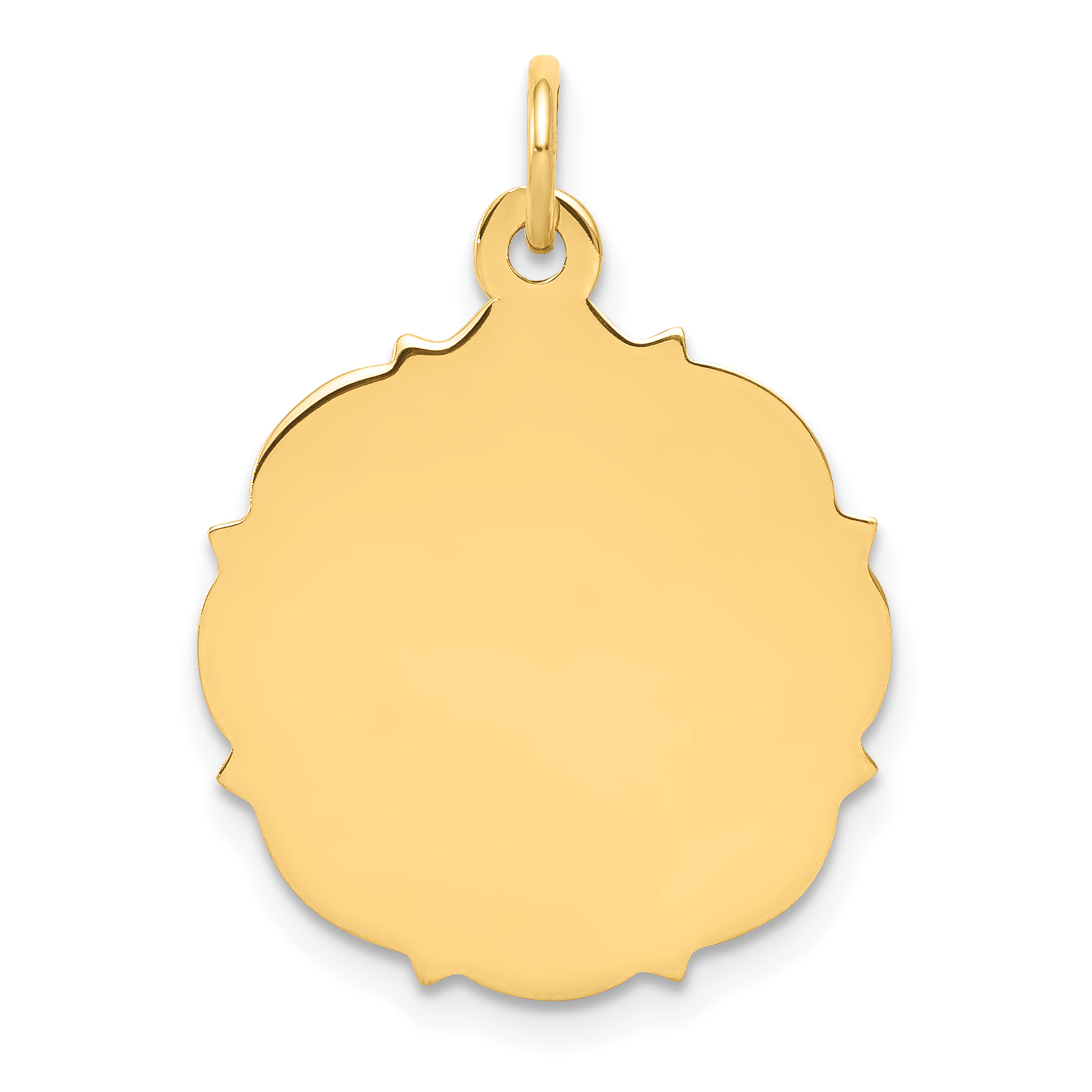 14k Plain .018 Gauge Engravable Disc Charm (XM229/18)