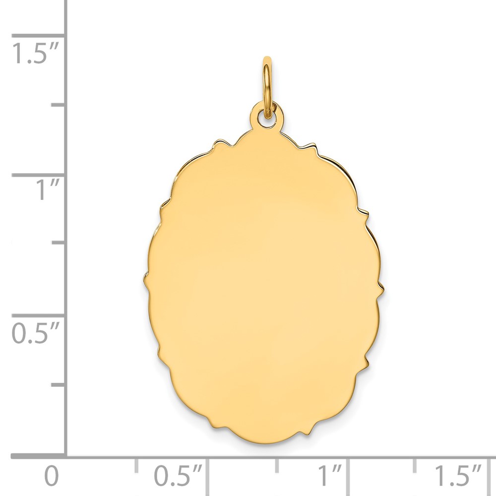 14k Plain .018 Gauge Engravable Disc Charm (XM231/18)
