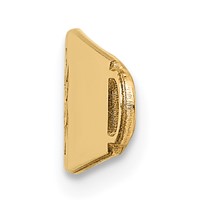 14K Yellow Gold 34x8mm Non-enameled Oval Shape Medical ID Plate view 2