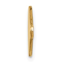 14K Yellow Gold 34x 12mm Red Enameled Shaped Medical ID Plate view 2
