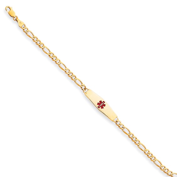 14k 7 Inch Medical Jewelry Bracelet