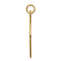 14K 25mm Yellow Gold Round Non-enameled Medical Jewelry Pendant view 2