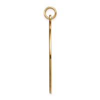 14K 32mm Yellow Gold Round Non-enameled Medical Jewelry Pendant view 2