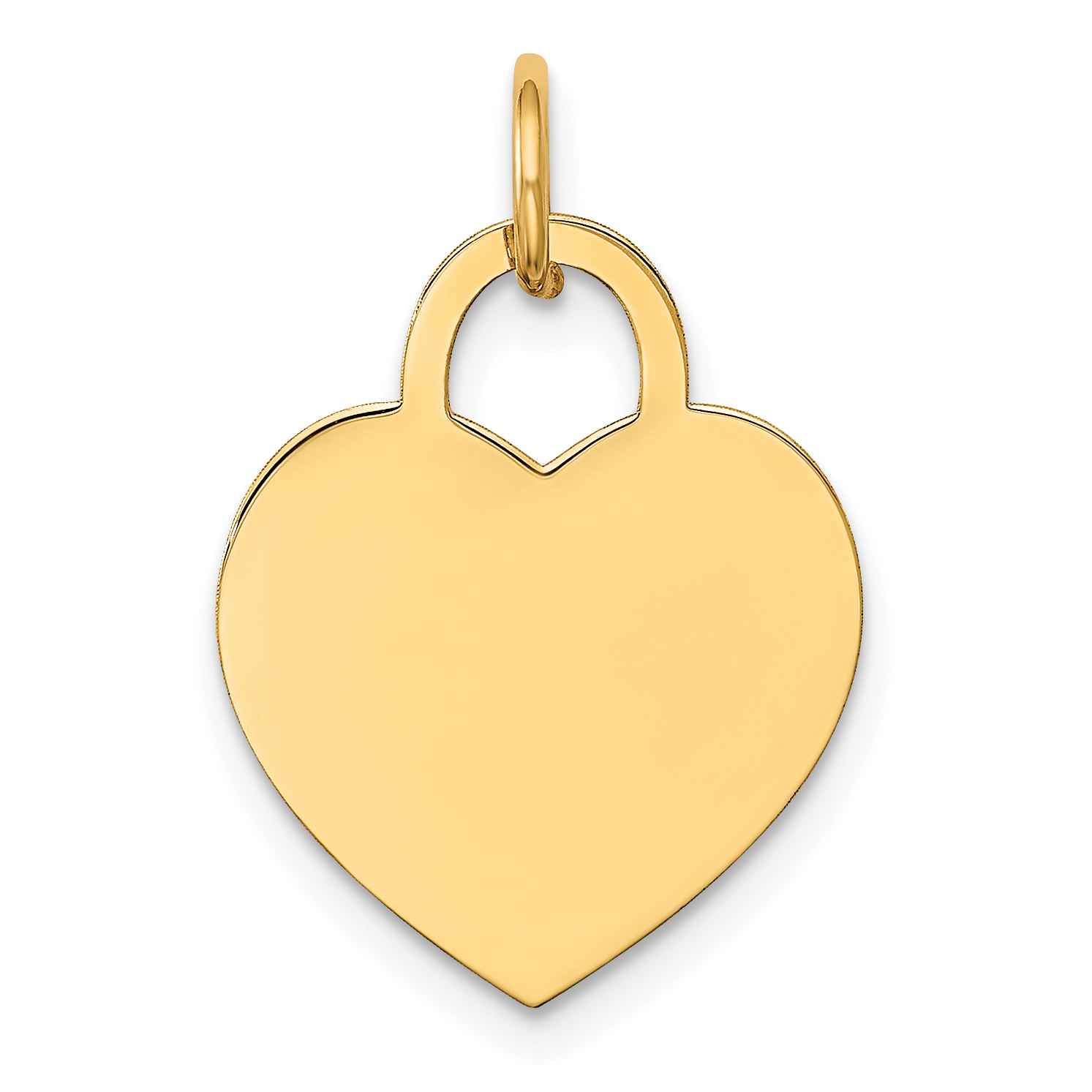 14k Medium Engravable Heart Charm (XM522/18)