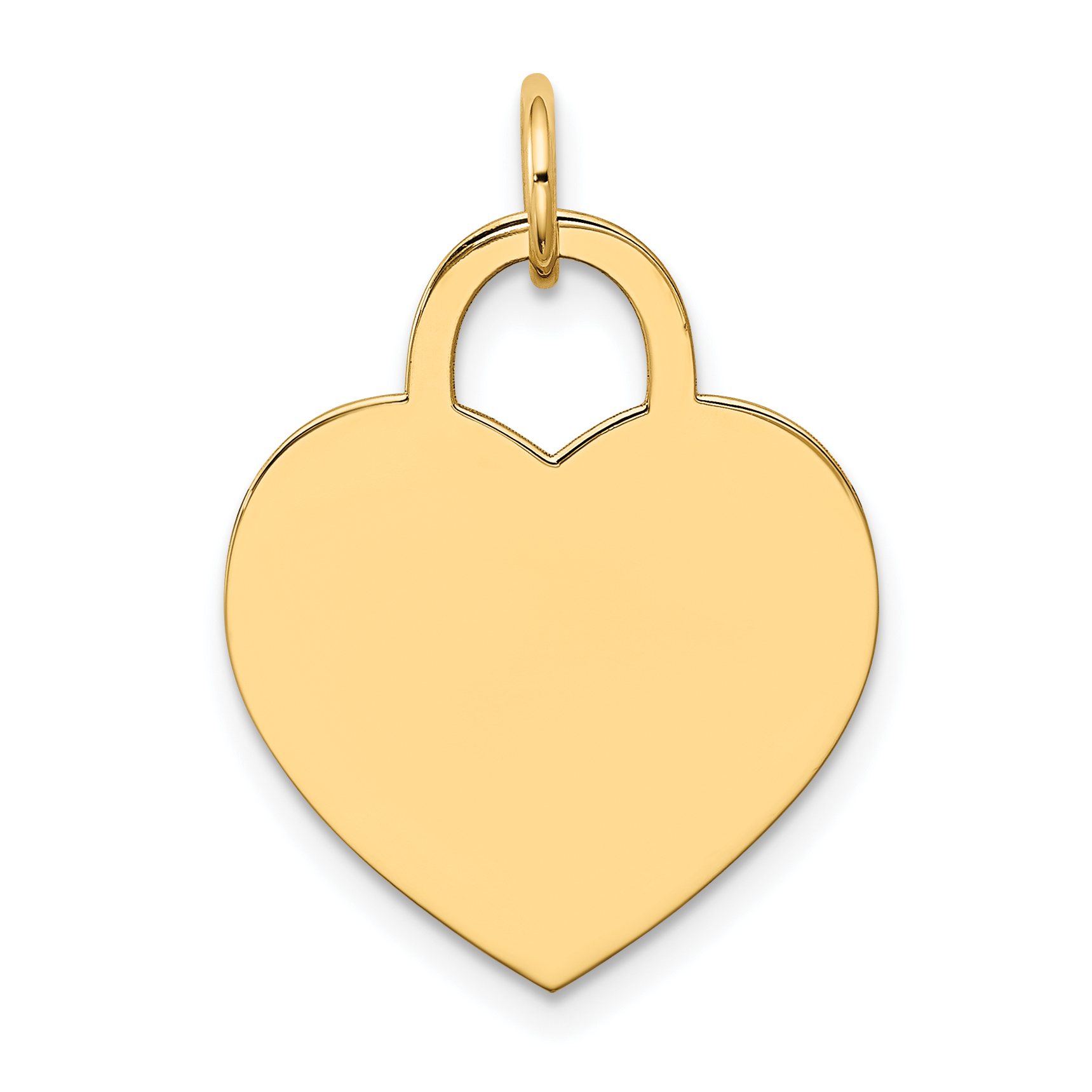 14k Large Engravable Heart Charm (XM523/11)