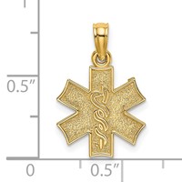 14K Medical Jewelry Symbol Charm view 3