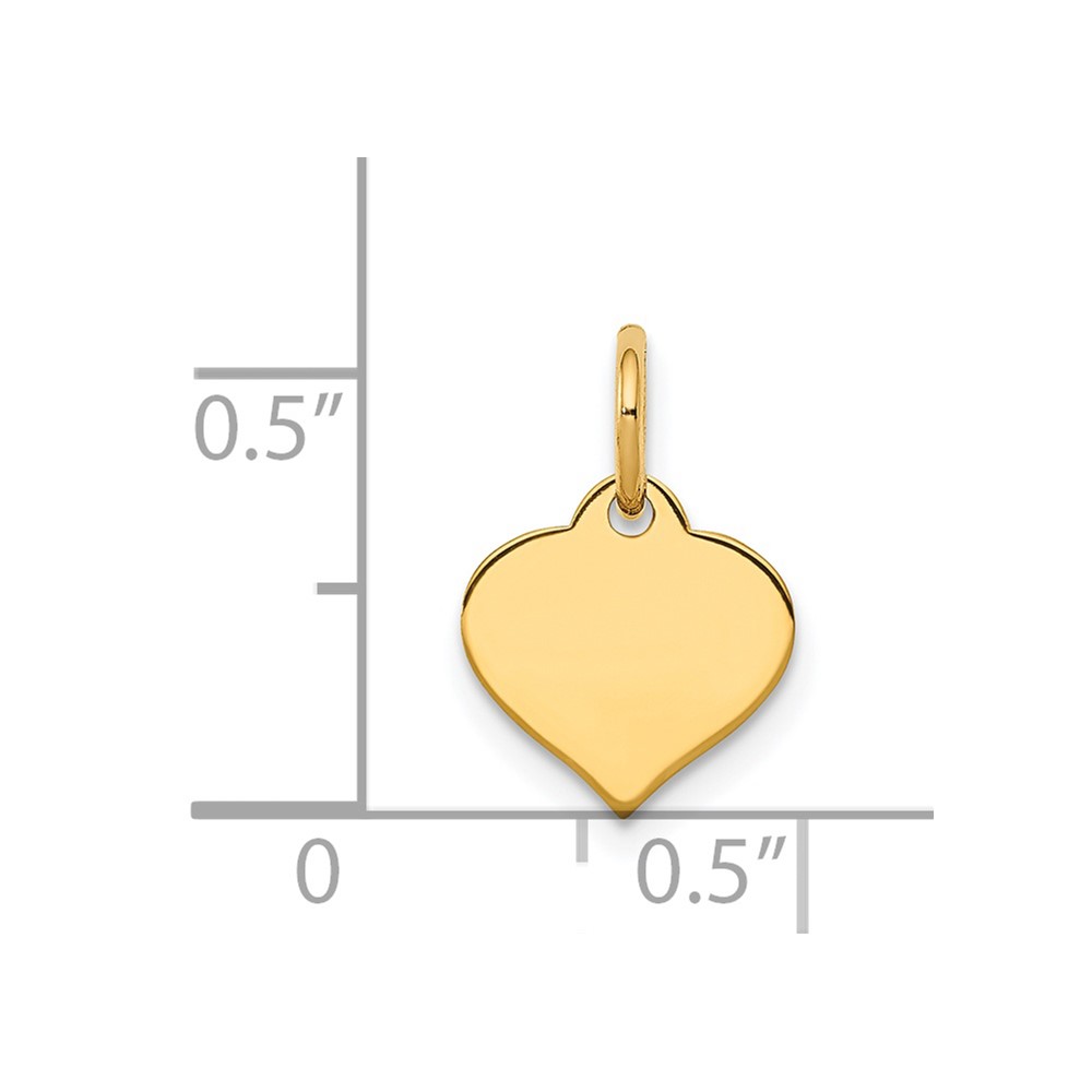 14K Heart Disc Charm (XM525/11)