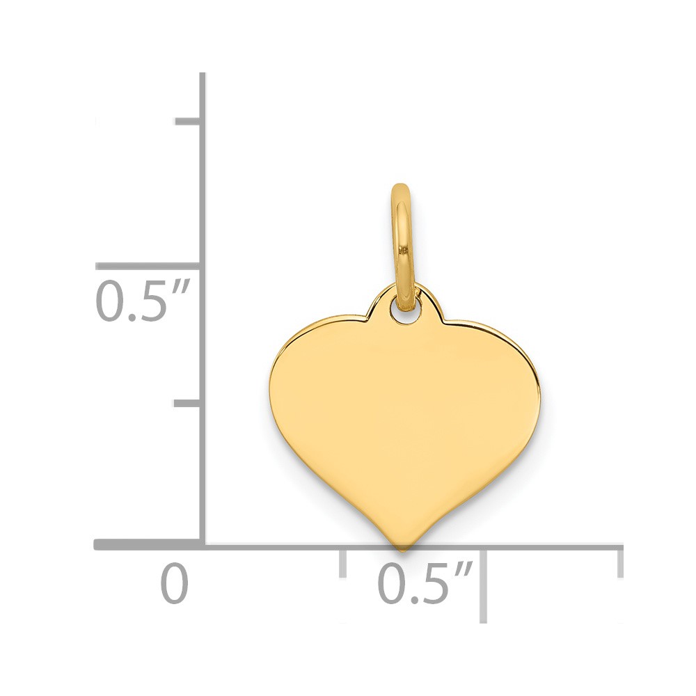 14K Heart Disc Charm (XM526/11)