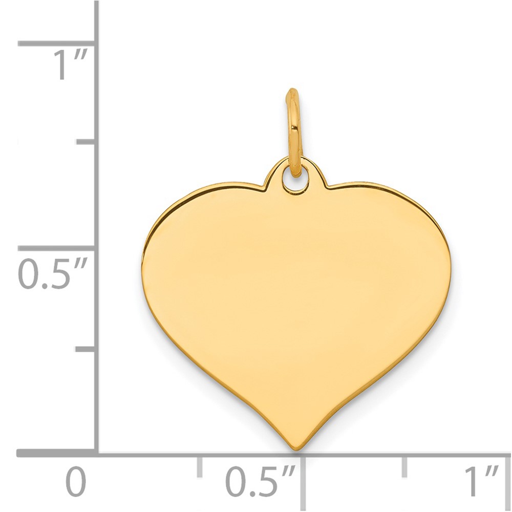 14K Heart Disc Charm (XM529/11)