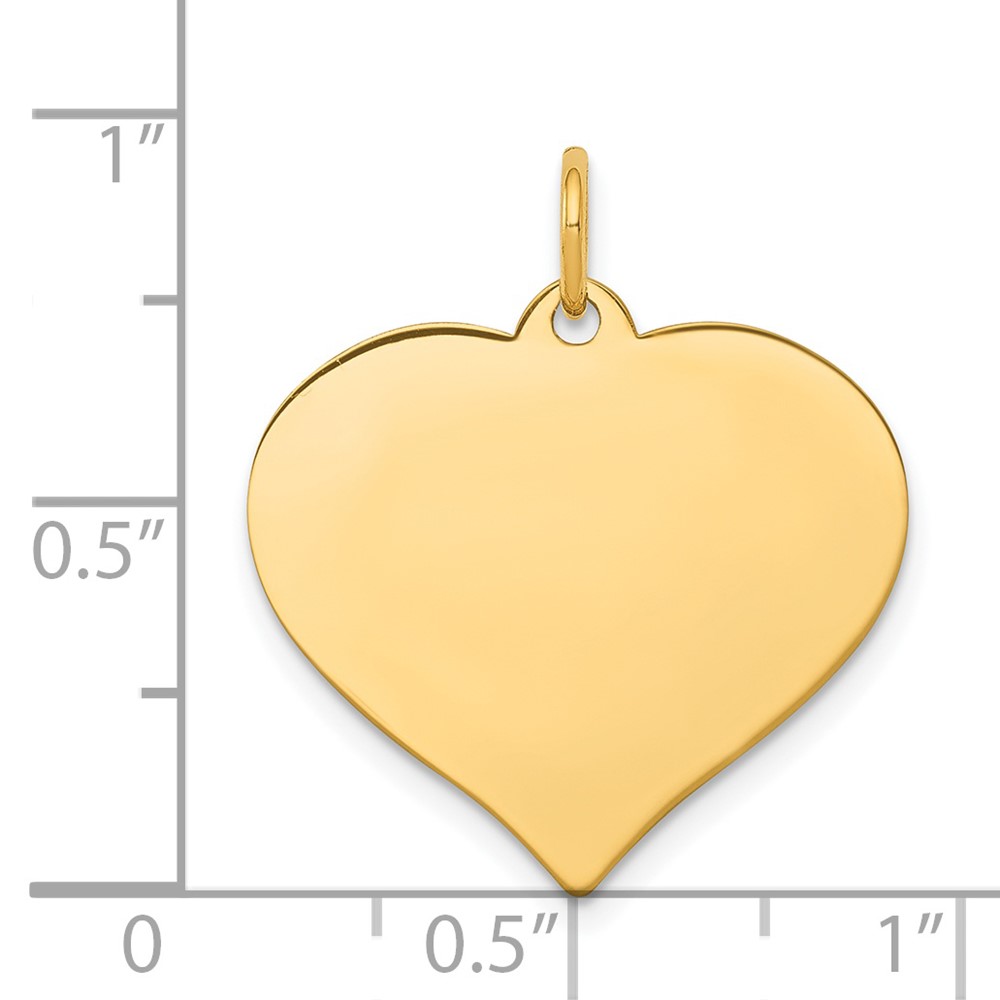 14K Heart Disc Charm (XM530/13)