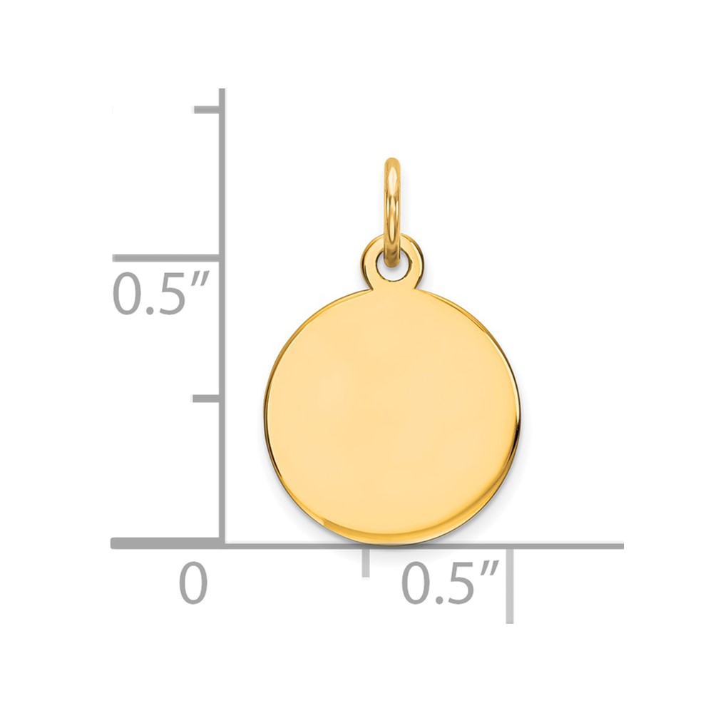 14K Round Disc Charm (XM537/09)