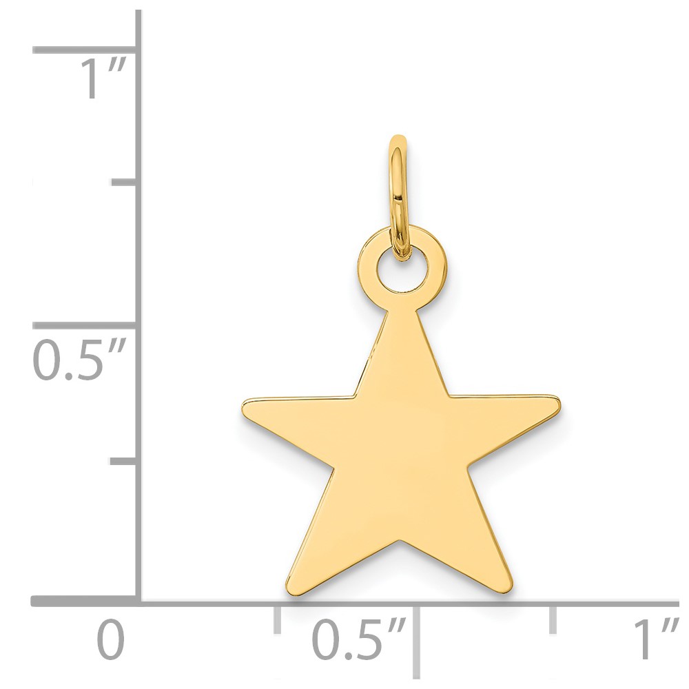14K Star Disc Charm (XM542/11)