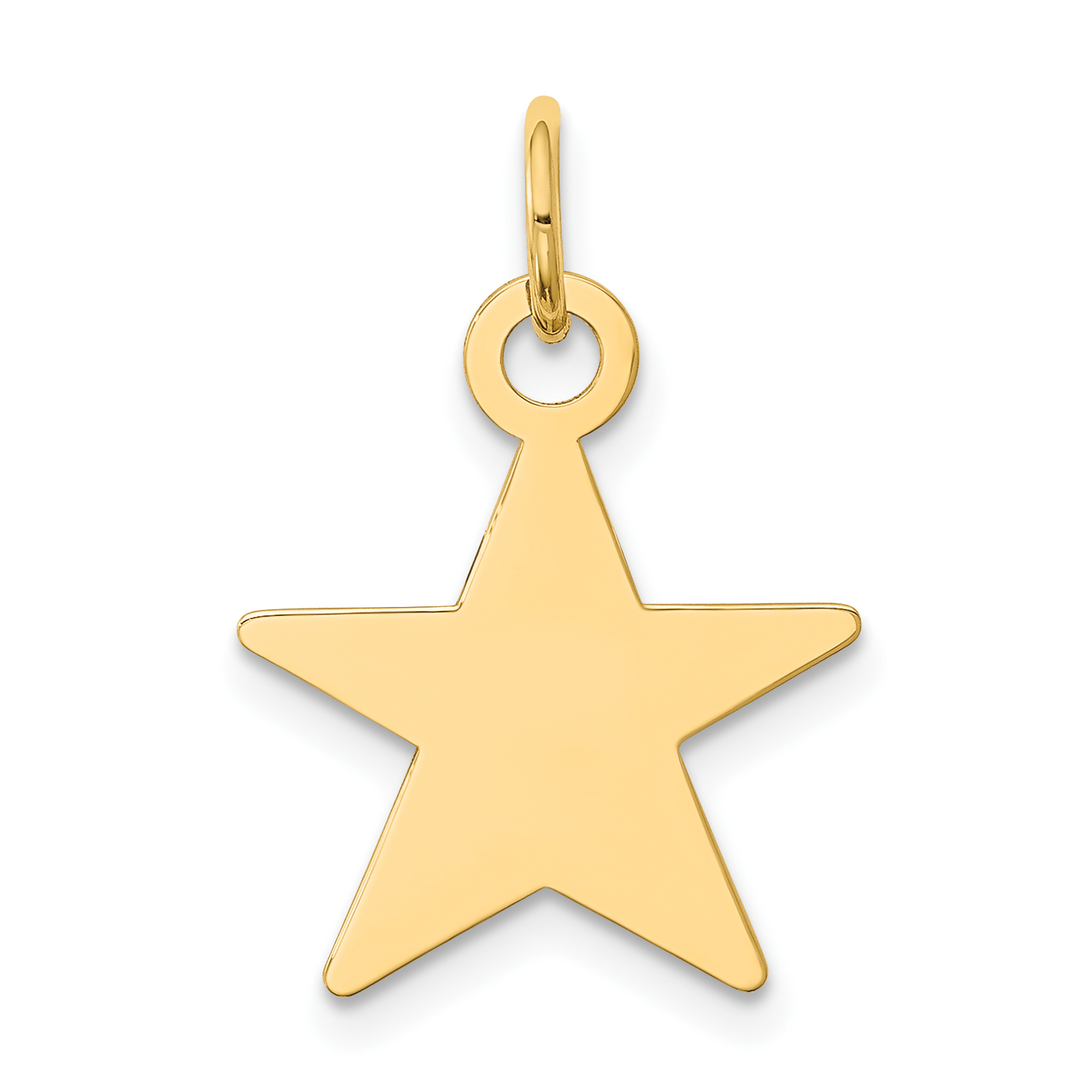 14K Star Disc Charm (XM542/11)