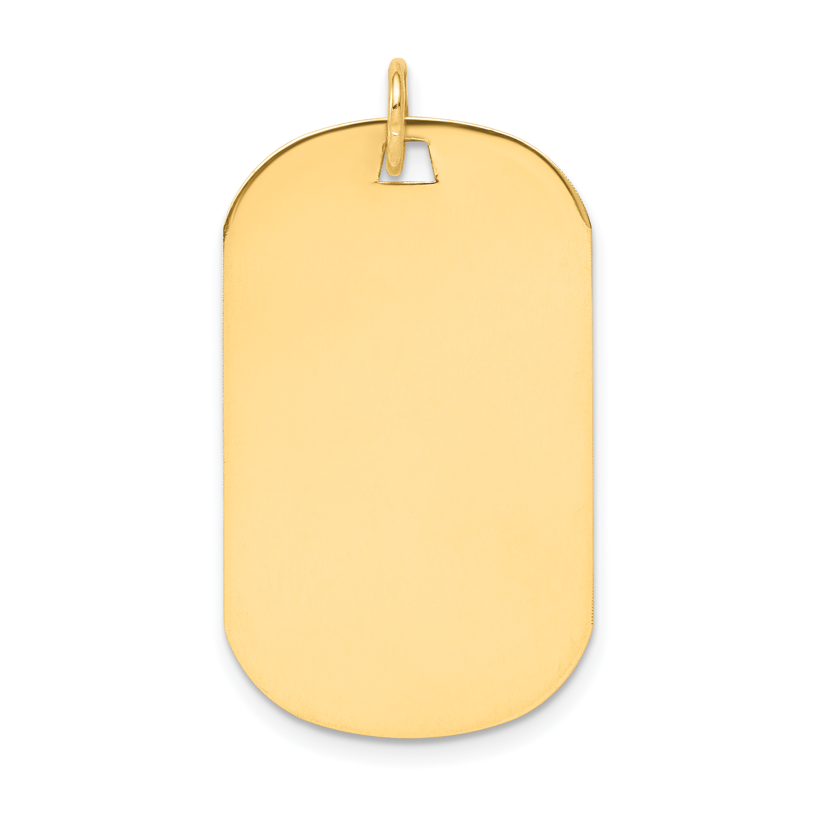 14k Plain .013 Gauge Engraveable Dog Tag Disc Charm (XM558/13)