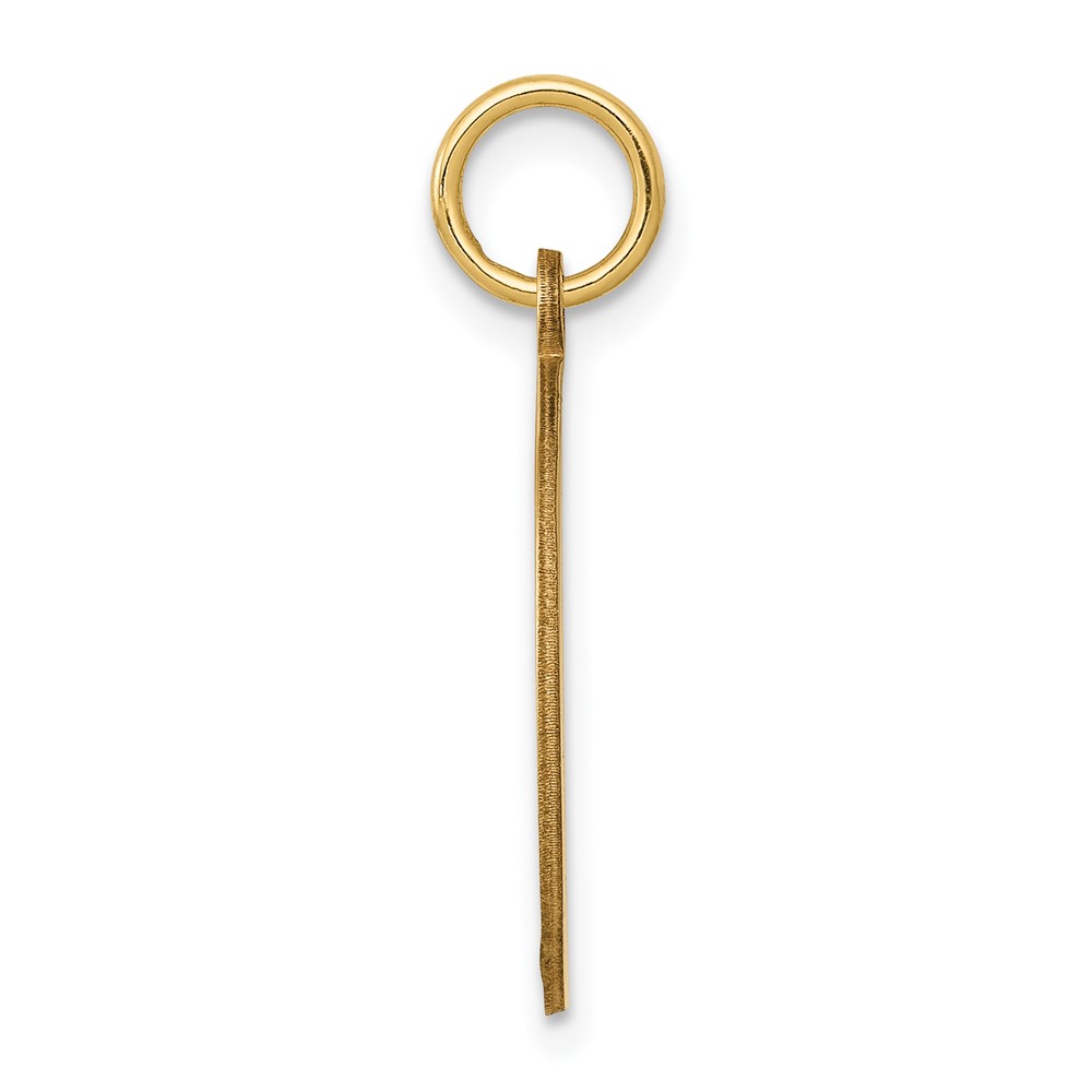 14k w/Enamel .027 Gauge Circular Engravable Disc Charm (XM611/27)
