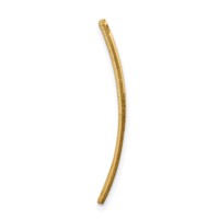 14K Yellow Gold Polished 24x 7mm Centered Red Epoxy Enameled Medical ID Soft Diamond Shape Plate # 816 view 4