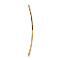 14K Yellow Gold 34x9mm Centered Red Epoxy Enameled Soft Diamond Shape Medical ID Plate # 817 view 4
