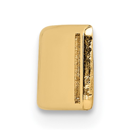 14K 35x6mm Centered Red Epoxy Enameled Medical ID Plate # 818