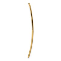 14K Yellow Gold 36x 9mm Off-Center Red Epoxy Enameled Soft Diamond Shape Medical ID Plate # 818 view 4